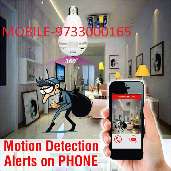 960P LED 360 Degree Panoramic Wireless Security Surveillance WiFi IP CCTV Bulb Hidden Camera(Live Camera)