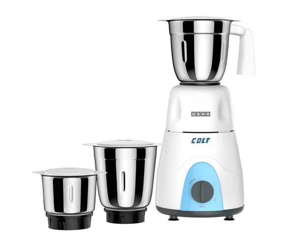 USHA RapidMix 500-Watt Copper Motor Mixer Grinder with 3 Jars (Sea Green/White) - Image 2