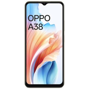 OPPO A38 (Glowing Gold, 4GB RAM, 128GB Storage) | 5000 mAh Battery and 33W SUPERVOOC | 6.56″ HD 90Hz Waterdrop Display | 50MP Rear AI